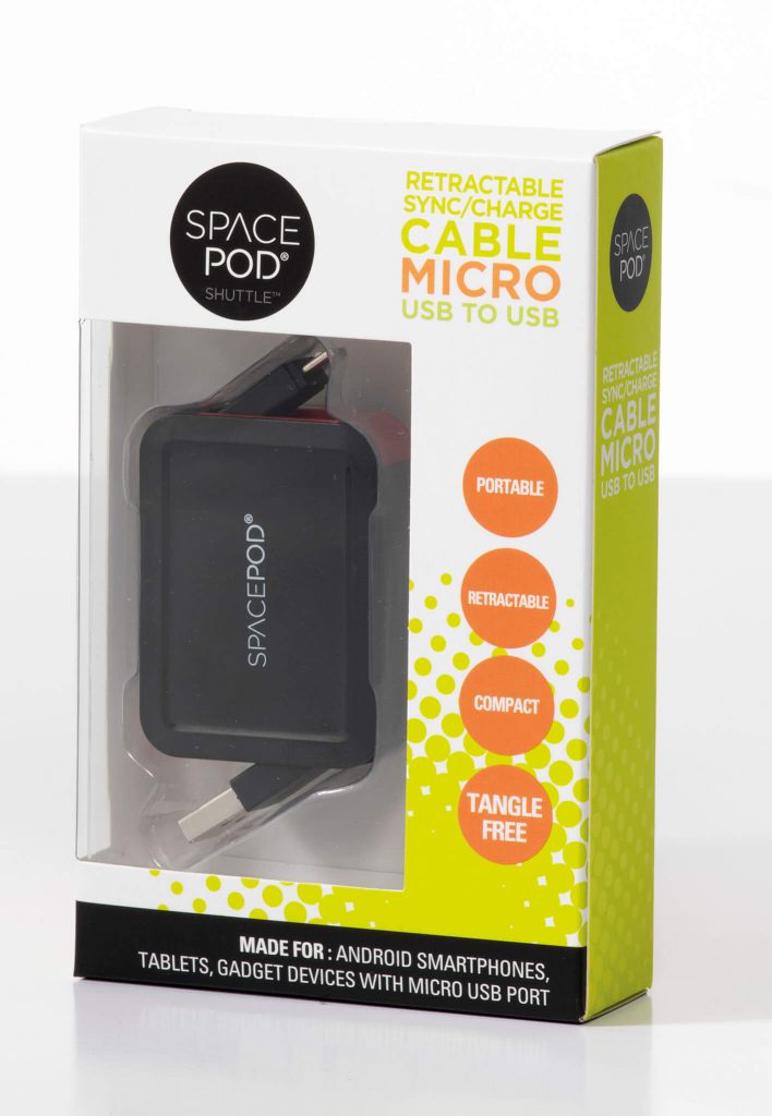 Spacepod Retractable  Sync/Charge Micro Cable